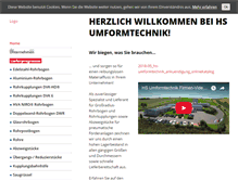 Tablet Screenshot of hs-umformtechnik.de